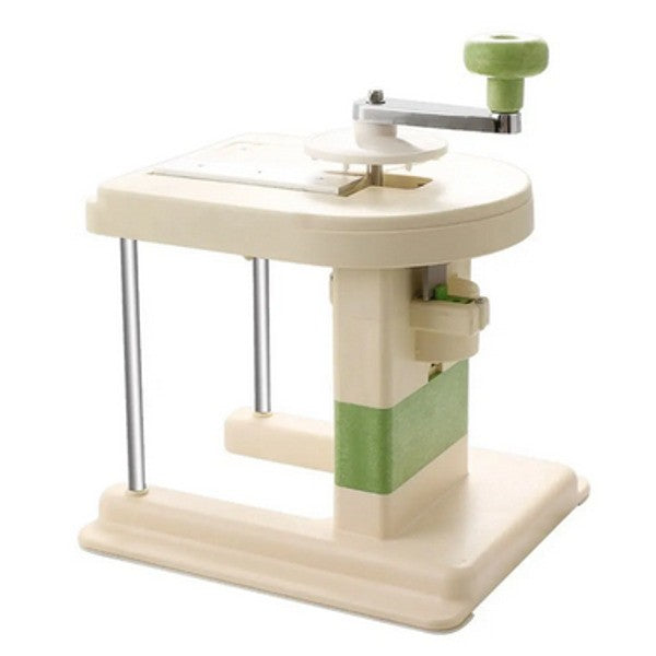 Masina Manuala pentru Maruntit Varza, cu Maner Rotativ, Lame din Inox, Corp din Plastic, pentru Legume si Fructe, 20 x 20 x 15 cm, Alb, Dara