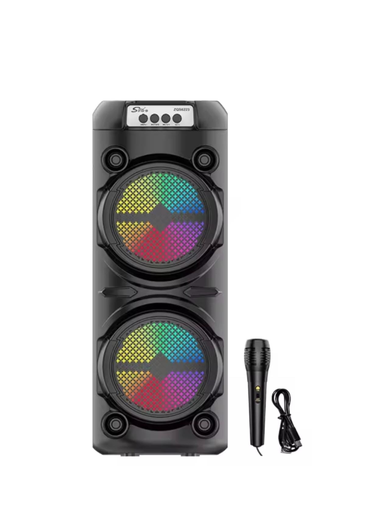Boxa Portabila ZQS 6223 bluetooth Karaoke Microfon 3000mAh