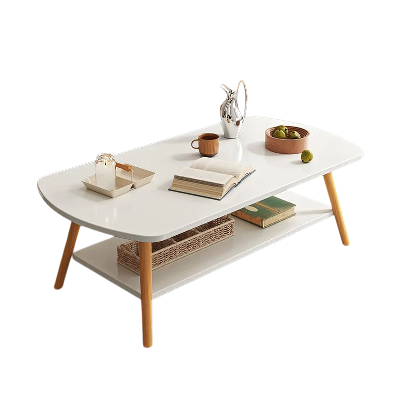 Masuta de Cafea Dreptunghiulara cu 2 Niveluri, 40x80x42 cm