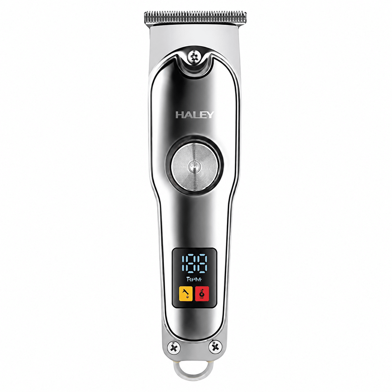 Mașină Profesională de Tuns și Contur HALEY HY-4518/HY-4519, Acumulator 500mAh, Autonomie 60 Min, Display LED, 4 Piepteni 1.5–6 mm, Încărcare USB