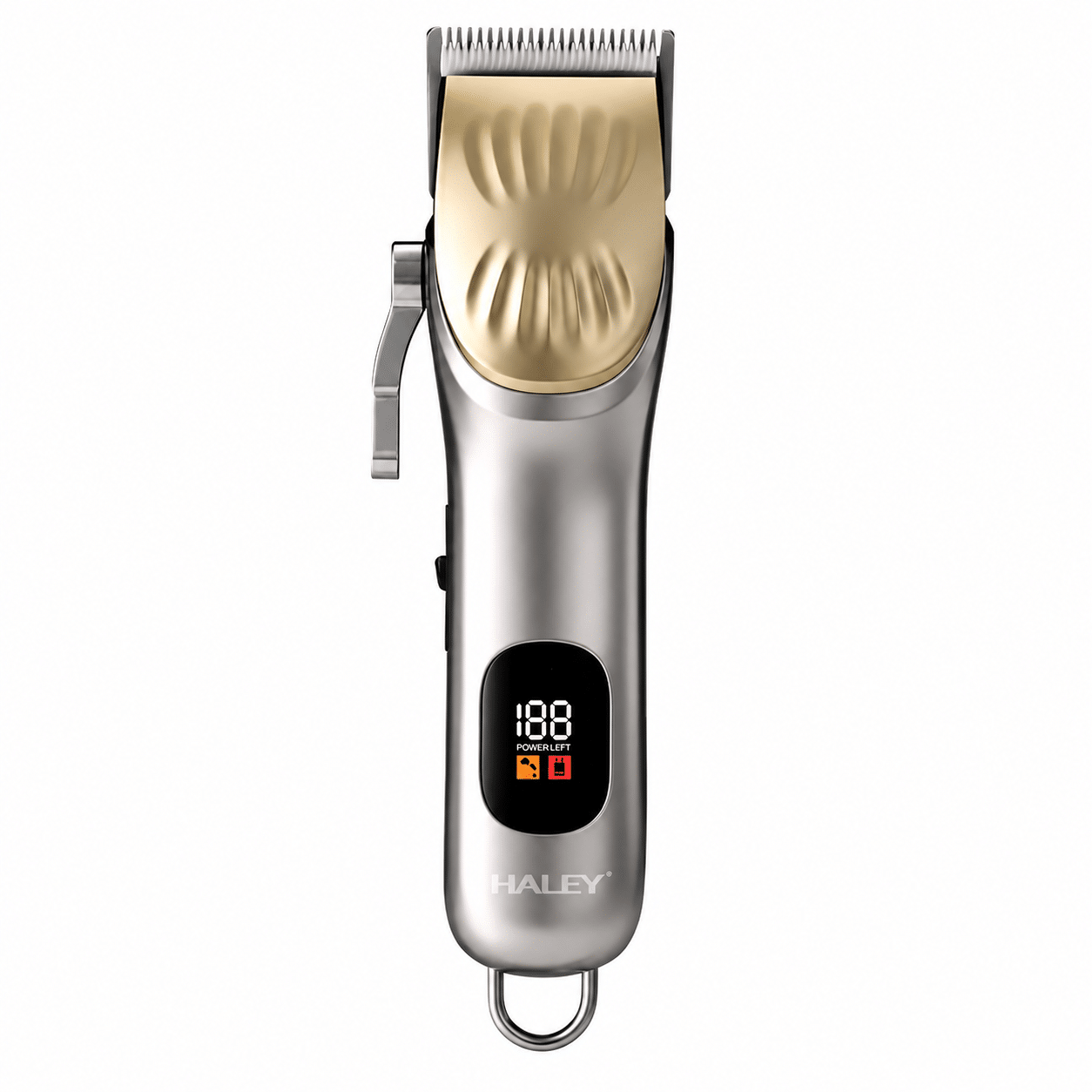 Mașină de Tuns Profesională HALEY HY-4510, Lamă Ceramică, 5 Trepte de Tăiere, Acumulator 1200mAh, Autonomie 120 Min, Încărcare USB Type-C, Display Digital