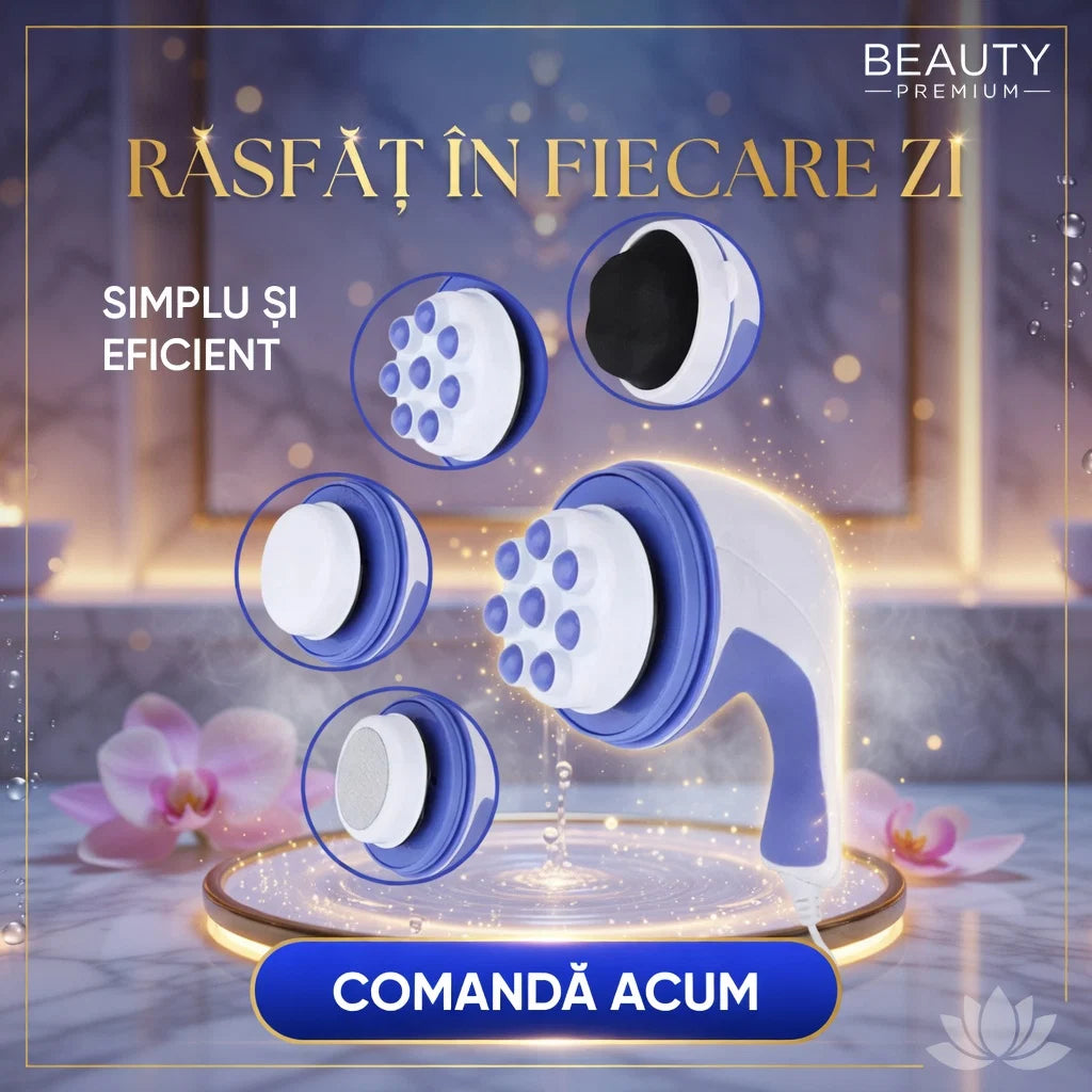 Aparat de masaj cu 4 capete Spin & Tone