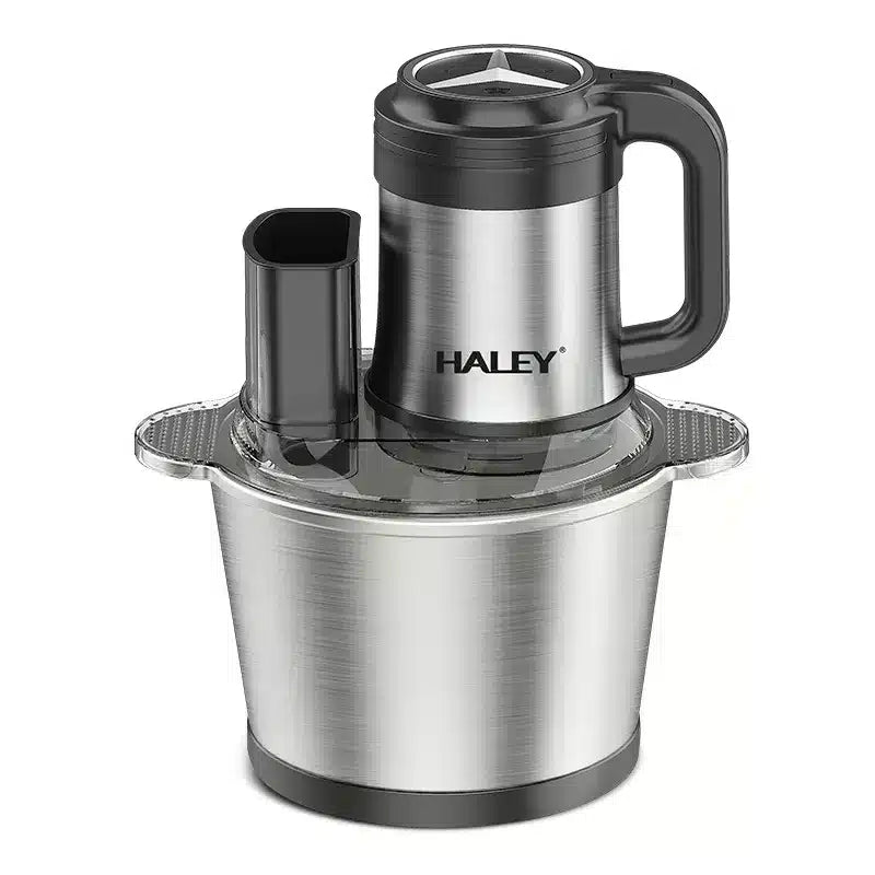 Tocător Electric Multifuncțional HALEY HY-1244 – Putere de 1200W și vas de 3.5L din inox pentru tocare rapidă și versatilă