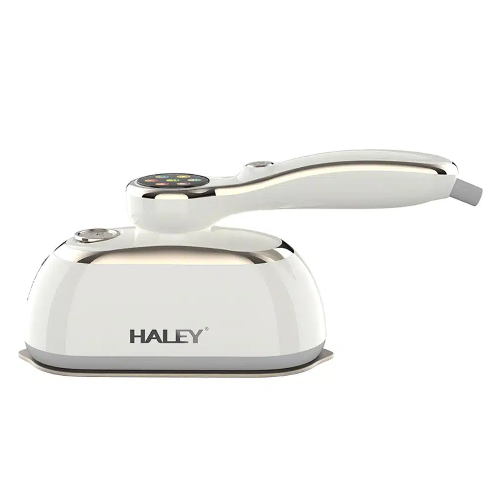 Steamer HALEY HY-2004, 2000W, Rezervor 150 ml, Talpă Inox, Încălzire Rapidă, Abur Continuu, Portabil, Ideal pentru voiaj, Alb