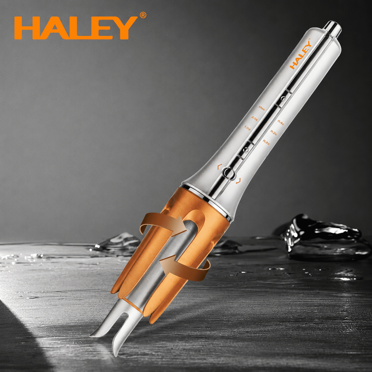 Ondulator Automat de Păr HALEY HY-4026, 40W, Temperatură Reglabilă 170–210°C, Funcție Anti-Tangle, Vârf Anti-Opărire, Ondulare Rapidă