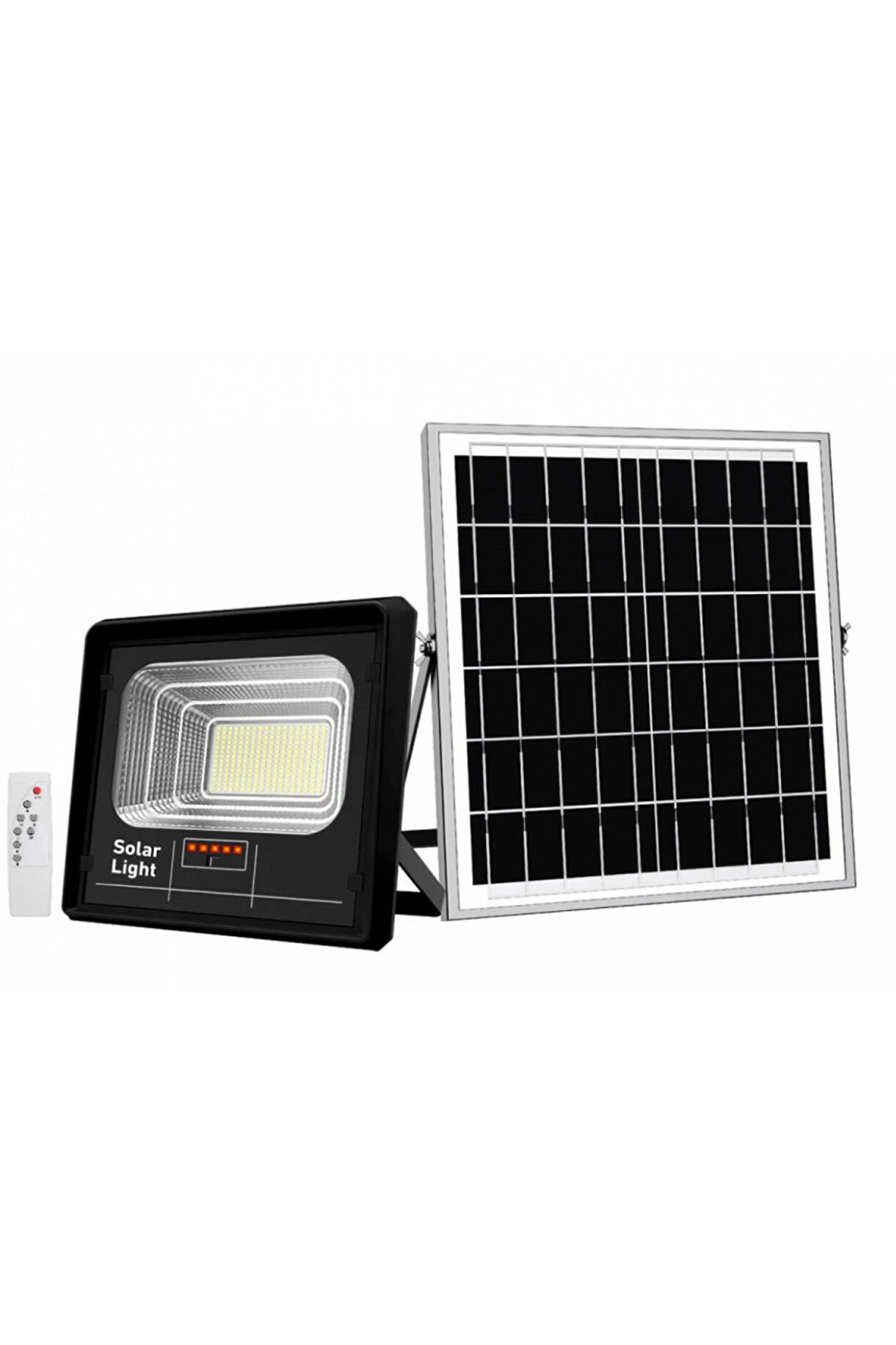 Proiector Solar Jortan 300W IP66 cu Indicator Baterie si Telecomanda 6500K