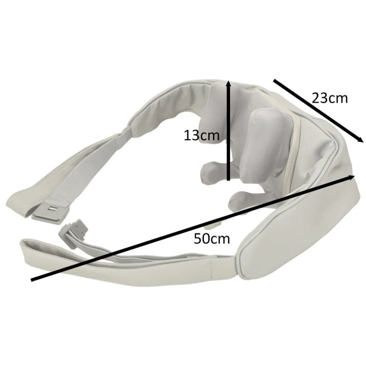 Aparat Masaj Cervical Hands-Free, pentru Relaxare Musculara, Rola de Masat care Imita Masajul Uman, Functie Incalzire
