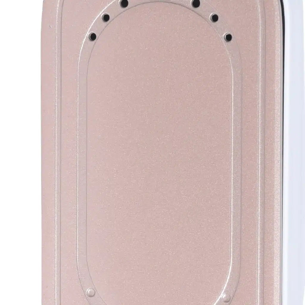 Fier de Călcat Vertical cu Aburi HALEY HY-2075, 1300W, Rezervor 150 ml, Talpă Ceramică Antiaderentă, Abur Puternic, Încălzire Rapidă, Alb/Auriu