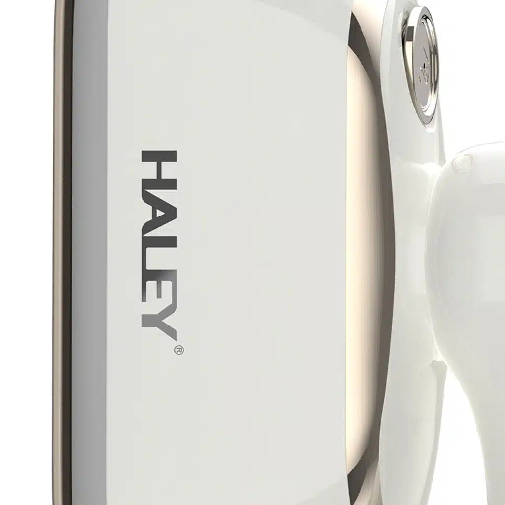 Steamer HALEY HY-2004, 2000W, Rezervor 150 ml, Talpă Inox, Încălzire Rapidă, Abur Continuu, Portabil, Ideal pentru voiaj, Alb