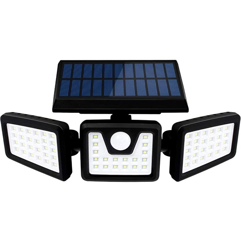 Lampa Solara LED de Exterior cu 3 Capete - Iluminare Ambientala pentru Gradina si Curte