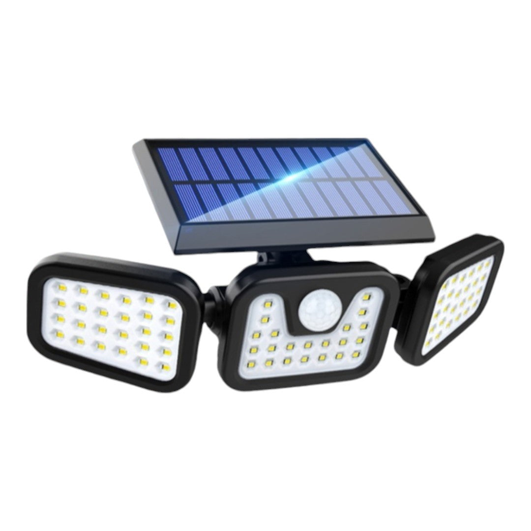 Lampa Solara LED de Exterior cu 3 Capete - Iluminare Ambientala pentru Gradina si Curte