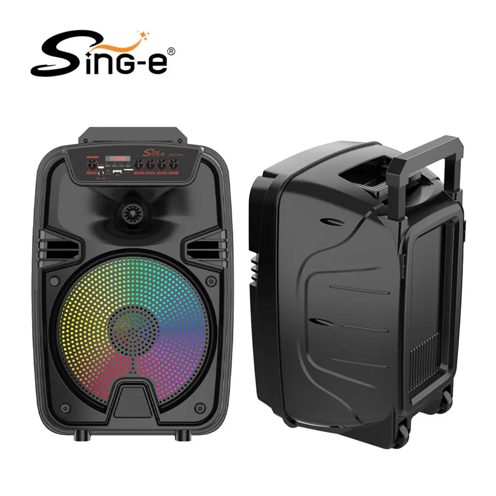 At Performance Vezi toate produsele Boxă Portabilă Karaoke Sing-e ZQS12149, 12 Inch, 200W, Bluetooth 5.3, Acumulator 3000mAh, RGB LED, USB/TF/FM, 2 Microfoane Incluse, Telecomandă