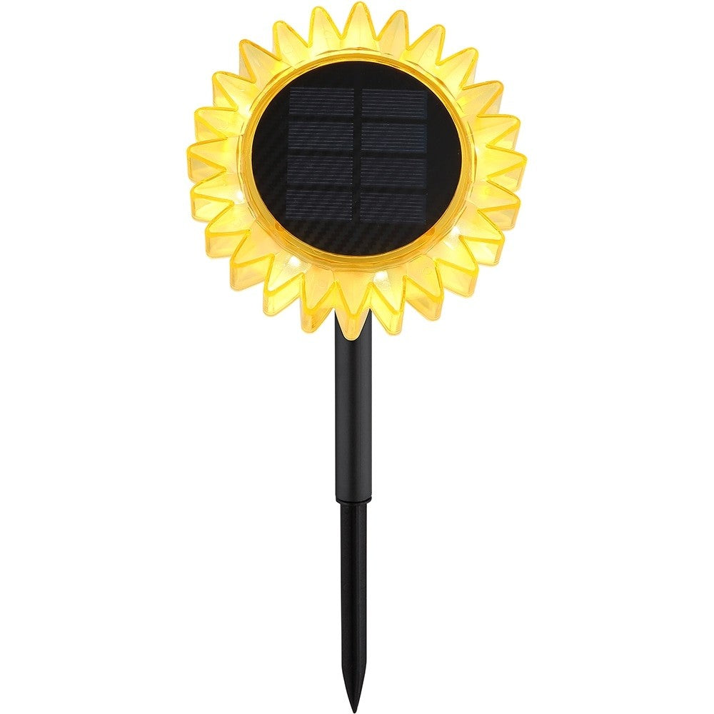 Lampa Solara Decorativa Floarea Soarelui | LED 3000K | Energie Solara | Pentru Gradina si Terasa | 0.06W | Galben