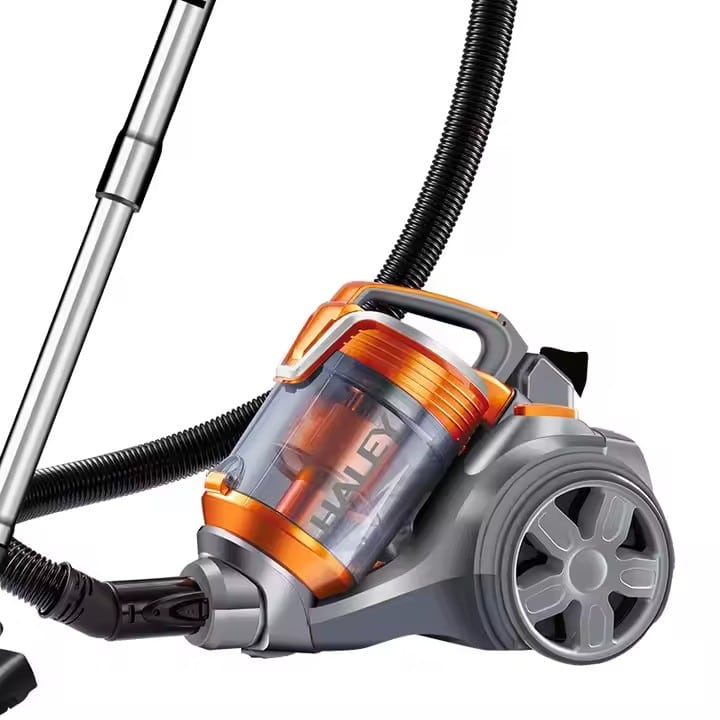 Aspirator portabil HALEY, cu aspirație mare, 4 litri, 3000W, cu saci, Portocaliu/Gri