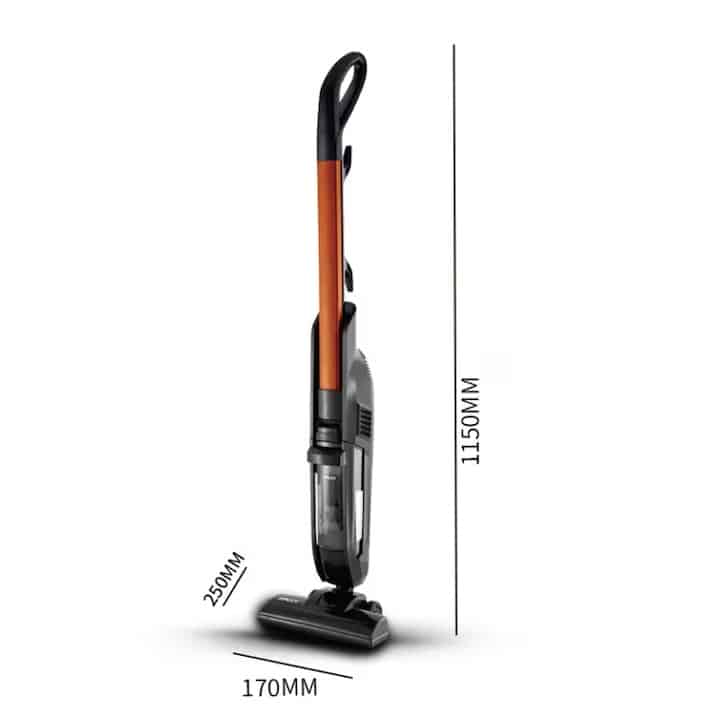 Aspirator Portabil cu Fir HALEY HY-1923 cu Motor Fara Perii, Putere de 800W, Cos de Praf Generos de 1L si Autonomie de Pana la 60 de Minute