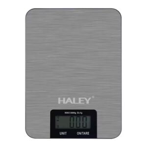 Cântar Electronic HALEY, 5000G, din Oțel Inoxidabil Design Portabill, Argintiu