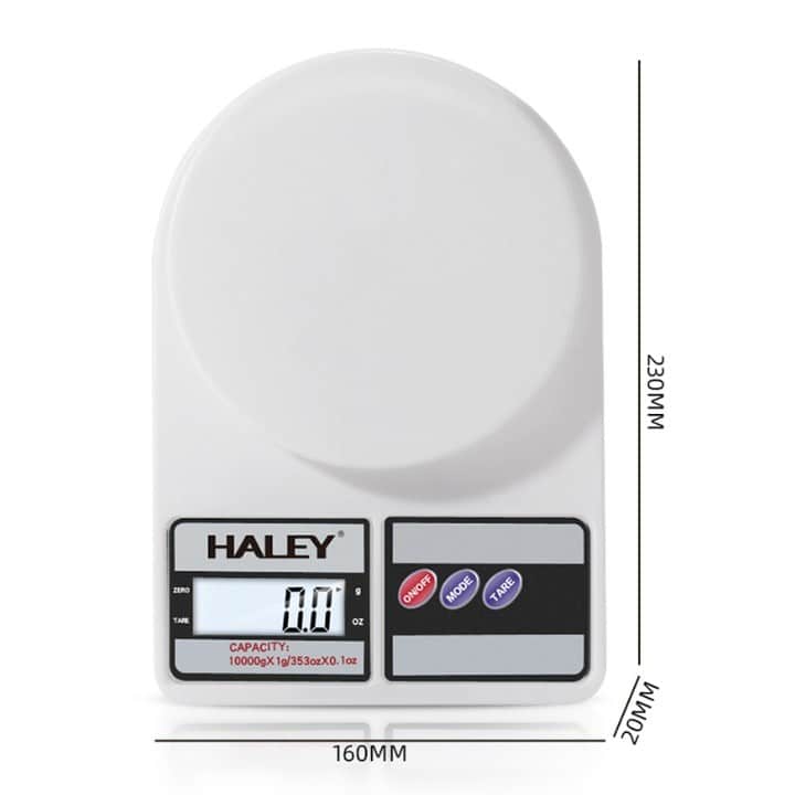 Cantar de Bucatarie Digital HALEY HY-5019 – Capacitate Extinsa de 10 kg, Precizie 0, 1 g si Afisaj LCD Modern