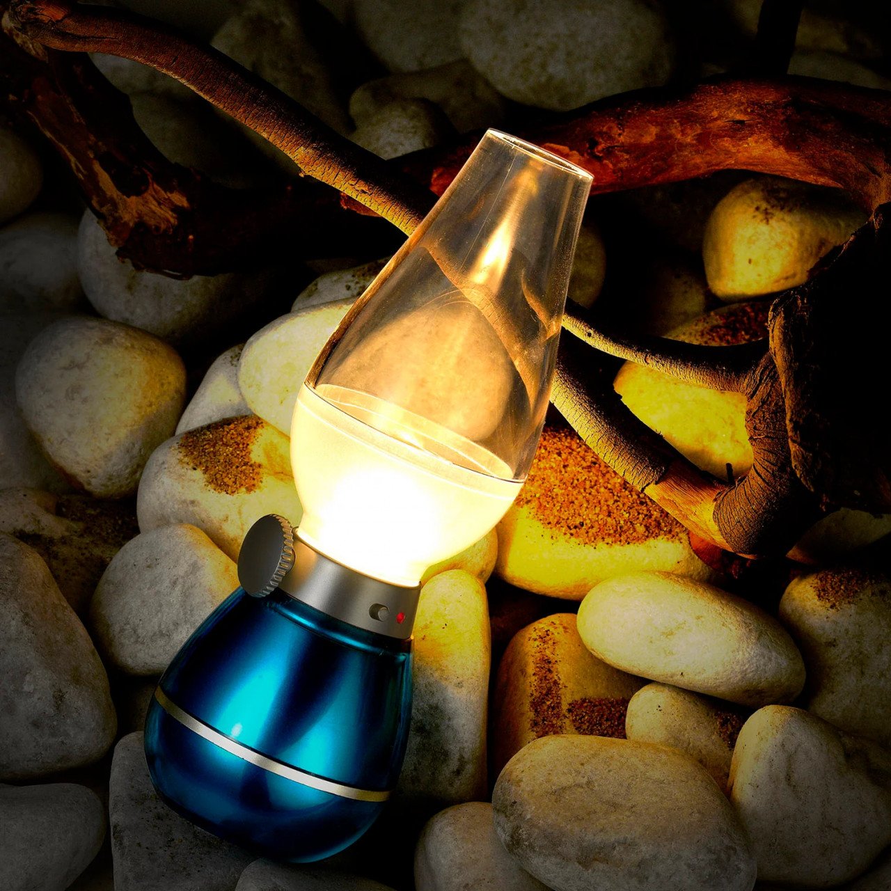 Felinar LED Retro cu Functie de Stingere prin Suflare
