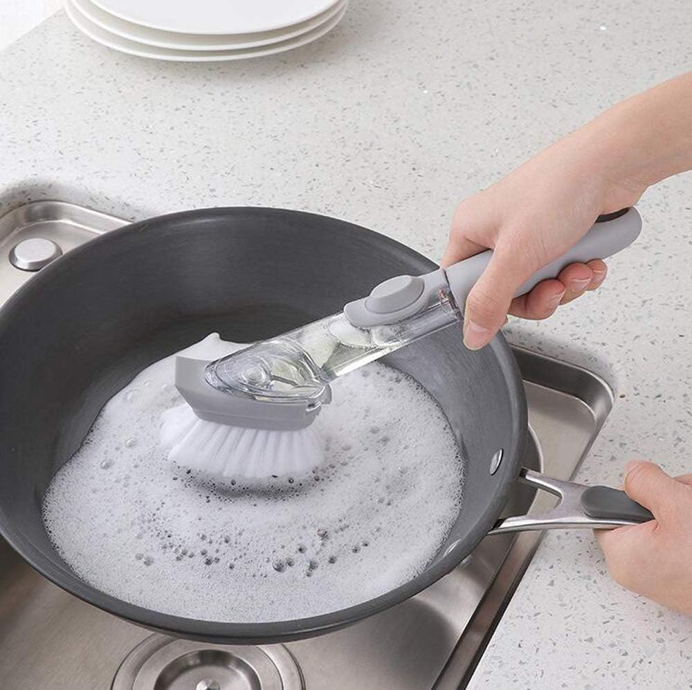 Perie pentru Vase cu Maner si Rezervor de Detergent
