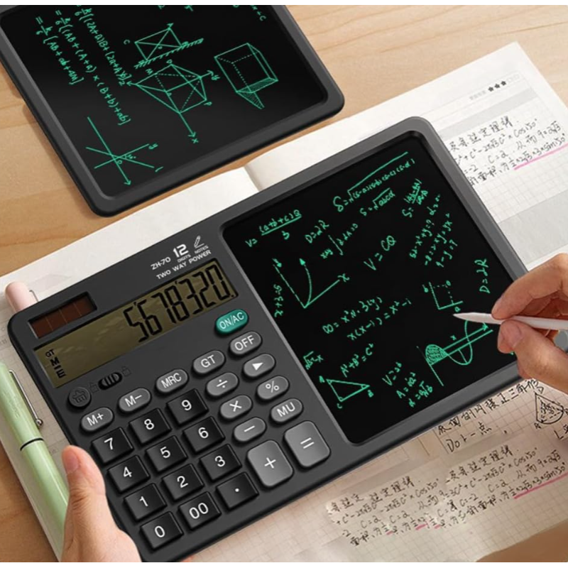 Calculator electronic cu tableta LCD pentru notite multifunctional