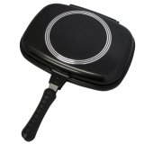 Tigaie Grill Dubla 32 cm Garnitura Silicon Maner Magnetic