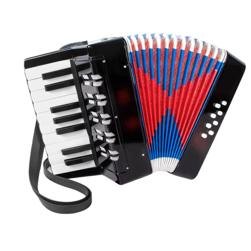 At Performance Vezi toate produsele Mini Acordeon AT PERFORMANCE®, cu 17 clape si 8 butoane de bass, de jucarie, Albastru .