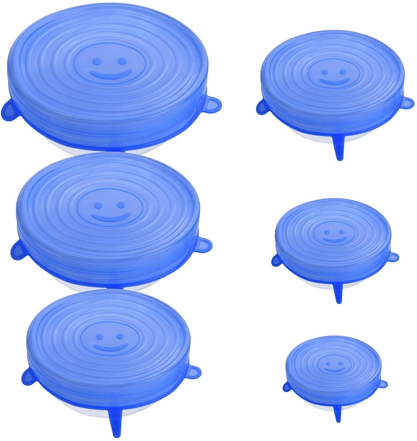 Set 6 Capace Flexibile din Silicon pentru Caserole si Recipiente
