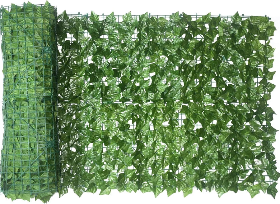 Panou Gard Artificial cu Frunze Ivy 3m x 1m, Paravan Verde, Balcon, Terasa, Gradina