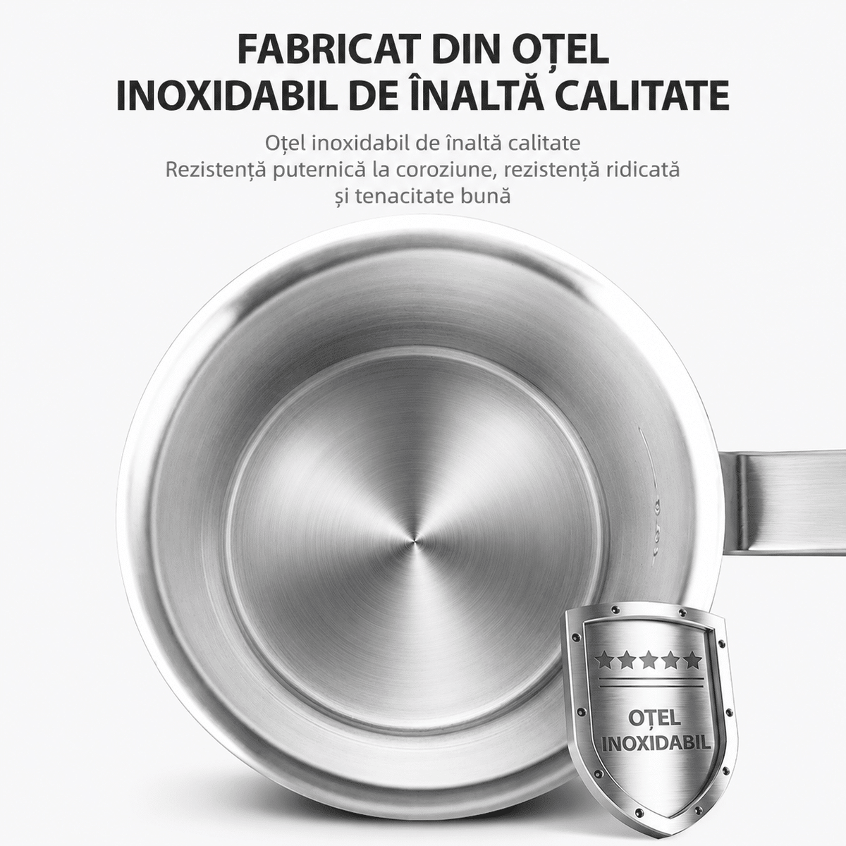 Fierbător Electric HALEY HY-8915, 2,5L, 2000W, Inox SUS 304, Bază Rotativă 360°, Oprire Automată, Protecție Fierbere Fără Apă