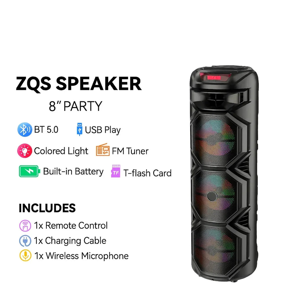 At Performance Vezi toate produsele Boxă Portabilă AT Performance ZQS8301, 3×8”, Bluetooth 5.0, Lumini LED, Microfon Wireless