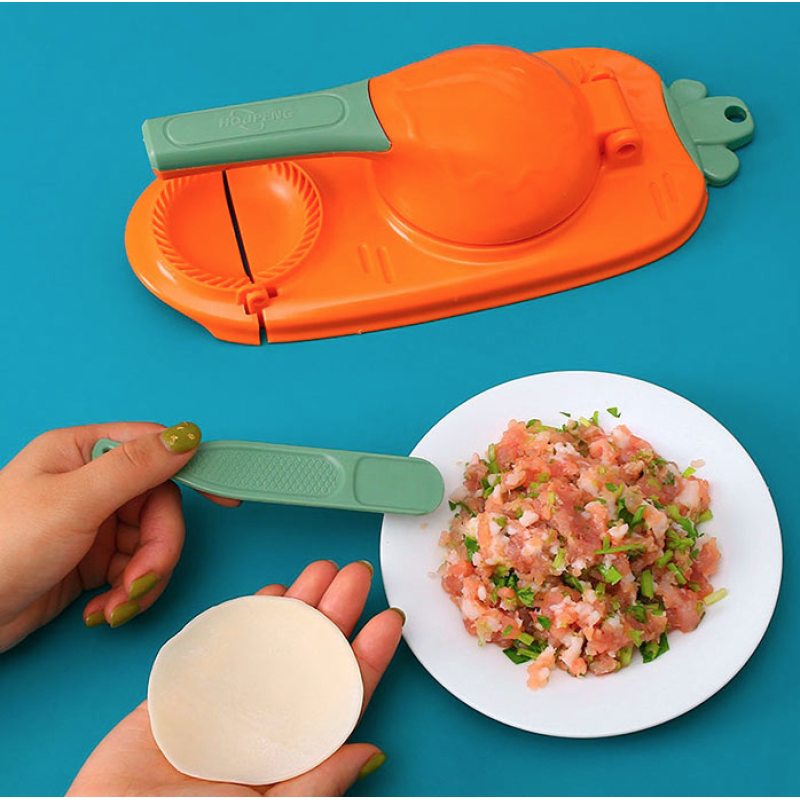 Aparat pentru paste de casa si umpluturi din plastic 2 in 1 GALBEN
