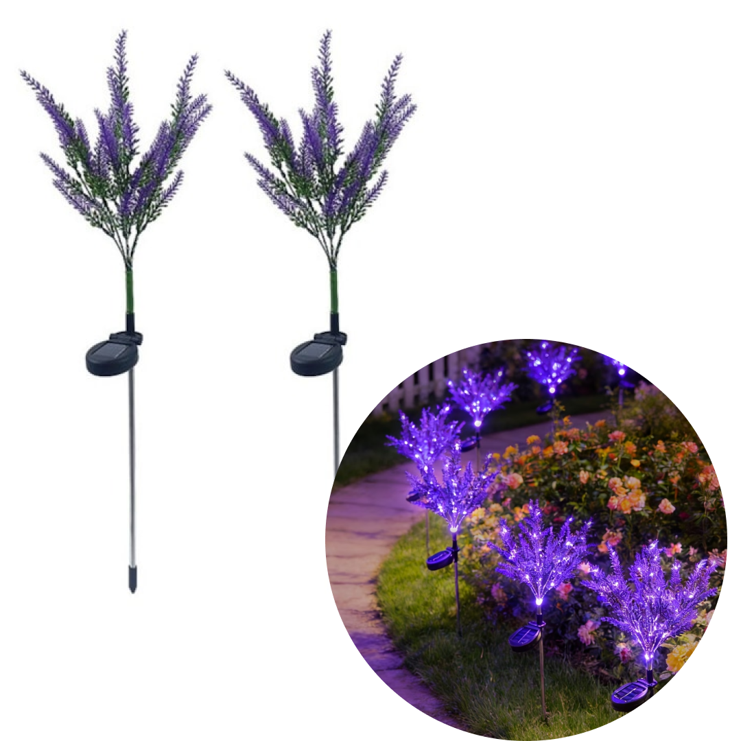 Set 2 x Lampa Solara Decorativa Tip Levantica | 63 cm | LED | IP65 | Senzor Crepuscular | 8-10 Ore Autonomie | Mov