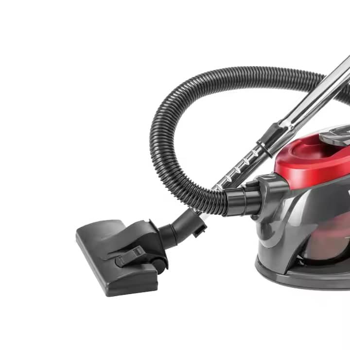 Aspirator cu Saci de 1,5 Litri, 3000W, HALEY, Aspirator cu Recipient, Rosu/Negru
