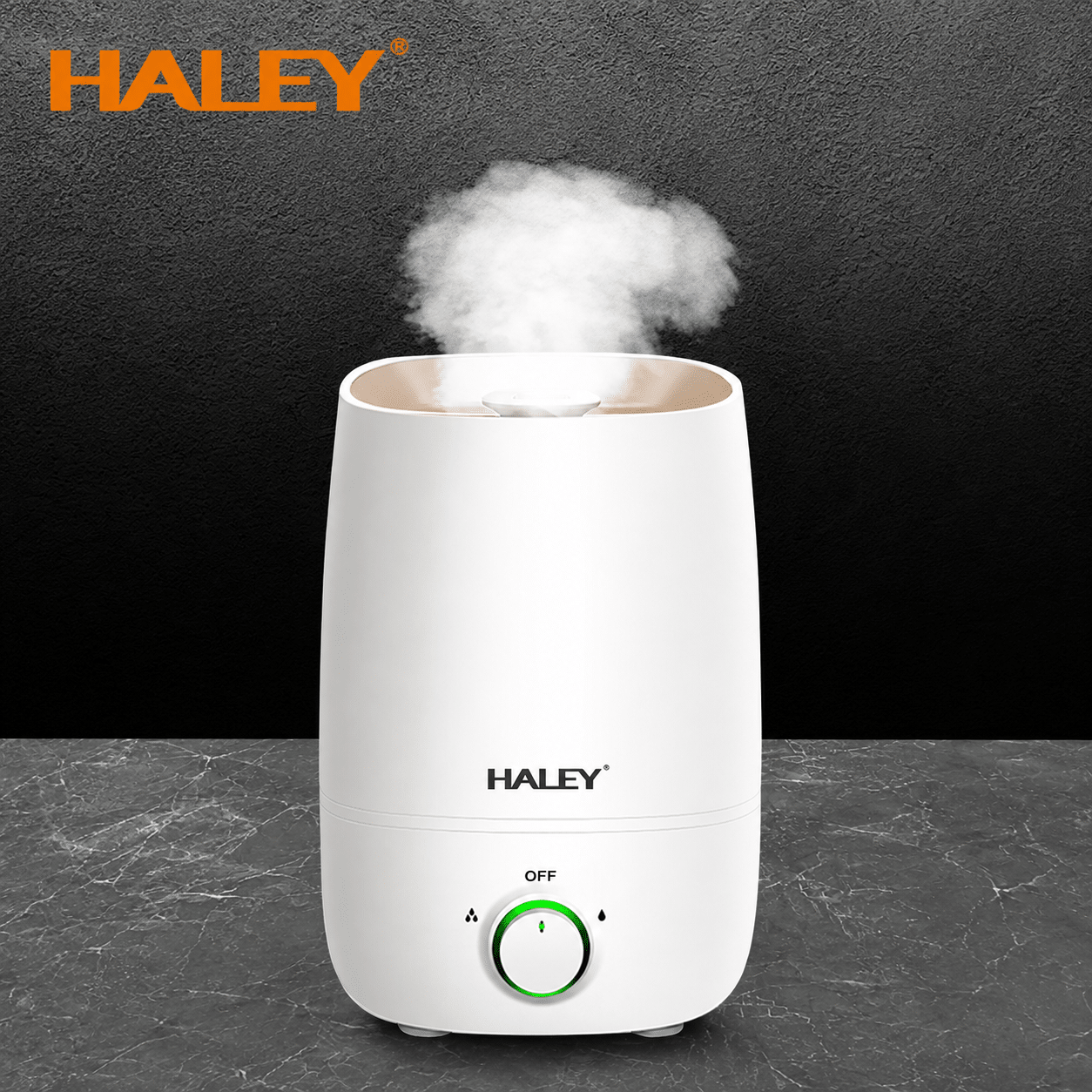 Umidificator De Aer Haley HY-3100, 5L, 1000W, Umidificare 360°, Reglare Continuă a Ceții, Rezervor Mare