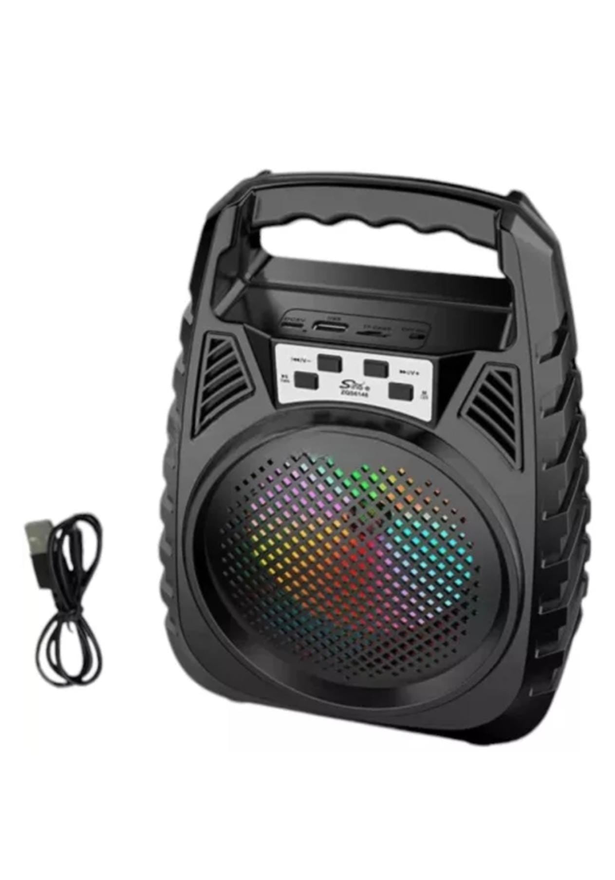 Boxa portabila ZQS 6148 de 30W PMPO BT/FM/USB LED 1500mAh