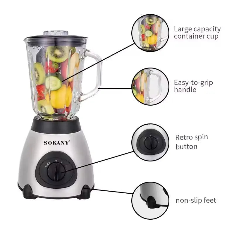 Blender din inox 2în1 2200W