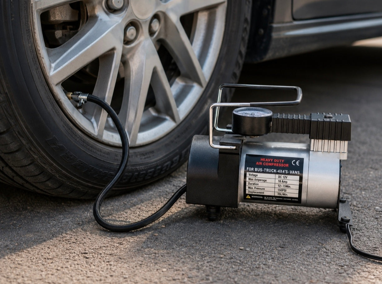 Compresor auto FOXMAG24, 12V, carcasa metalica rezistenta