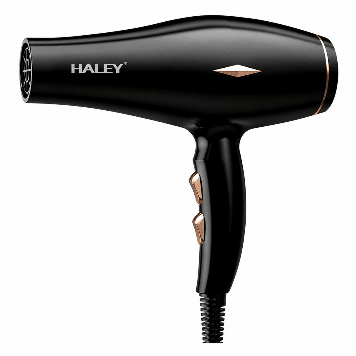 Uscător De Păr Profesional Haley HY-4031, 2200W, 3 Trepte De Temperatură, Control Inteligent Al Temperaturii, Concentrator De Aer, Filtru Detașabil, Negru