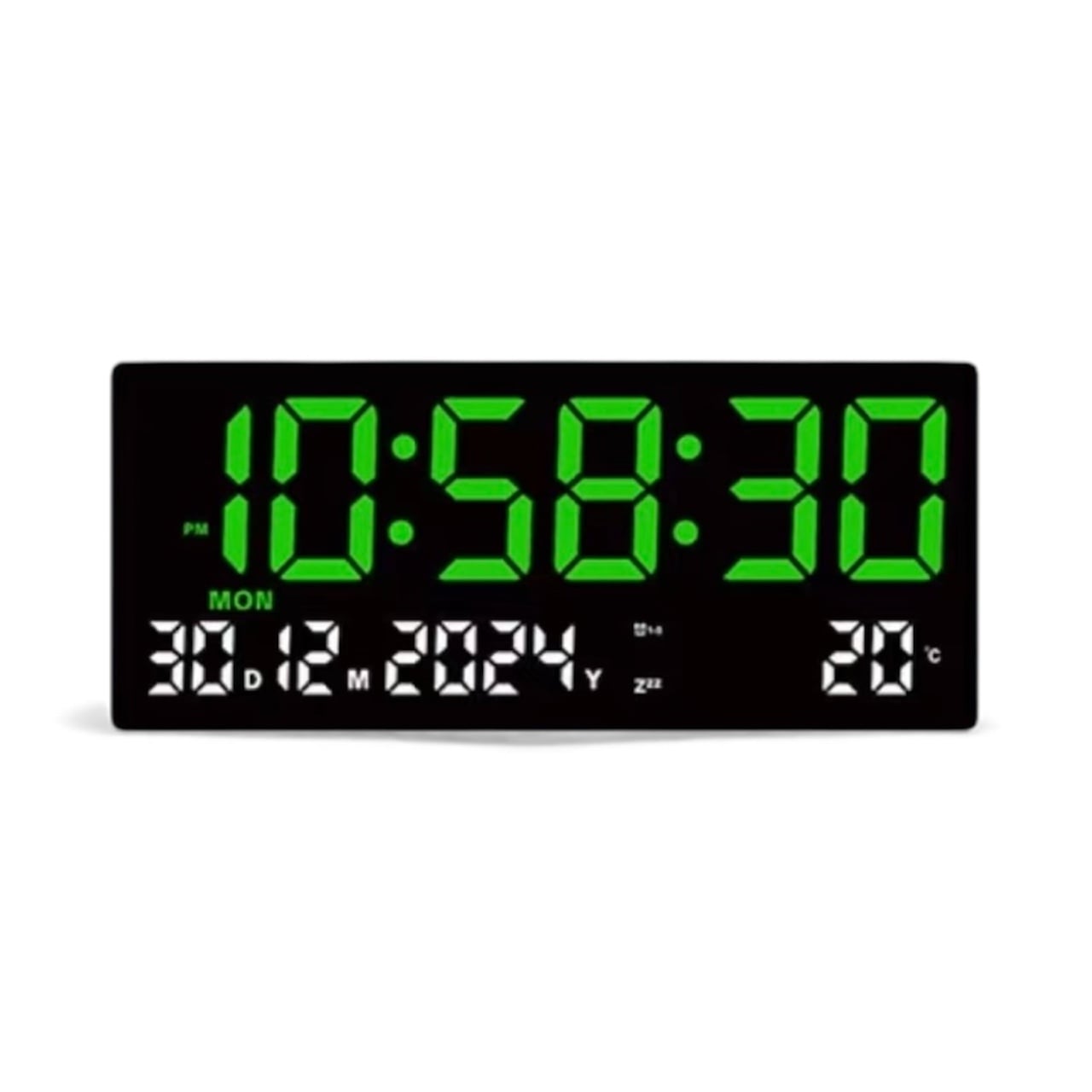 Ceas digital de perete JH-3615, afisaj alb