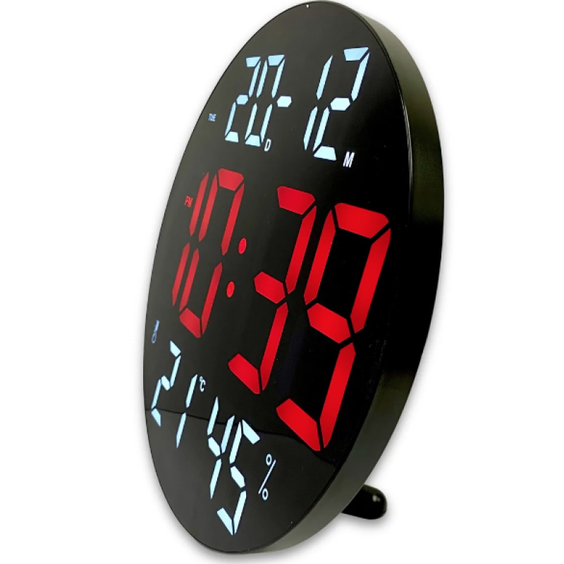 Ceas digital cu termometru CGH 8011 de 30 cm cu telecomanda
