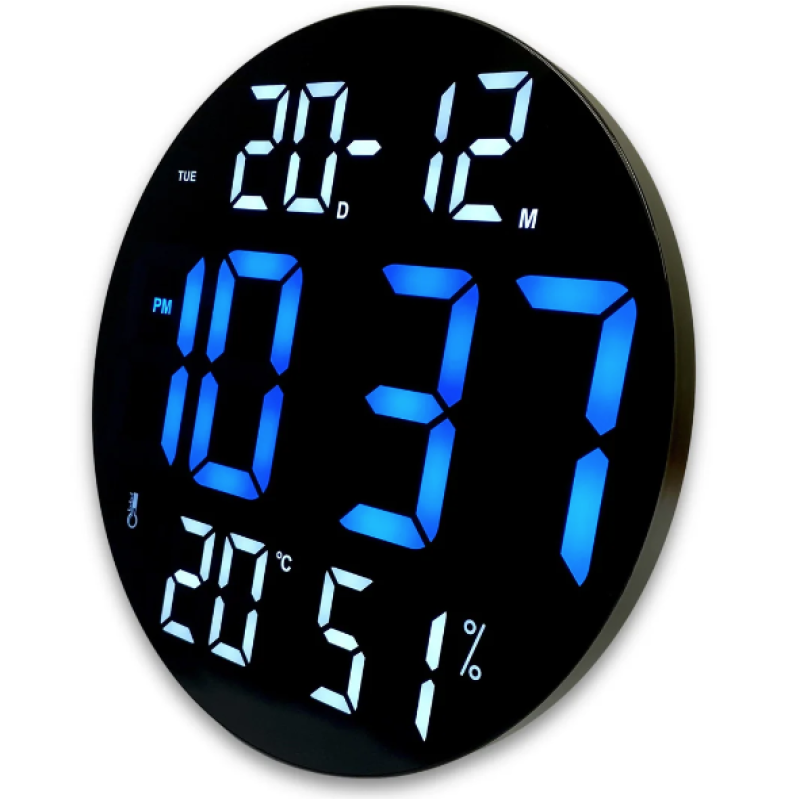 Ceas digital cu termometru CGH 8011 de 30 cm cu telecomanda