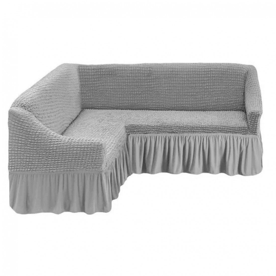 Husă Elegantă Colțar Gri Deschis- colt002