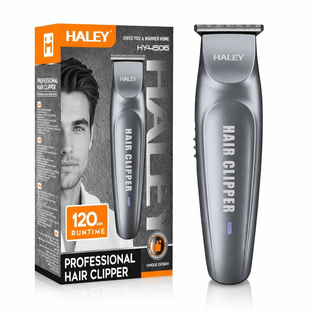 Aparat de tuns păr și barbă HALEY HY-L506 – Profesional, USB, 120 min autonomie