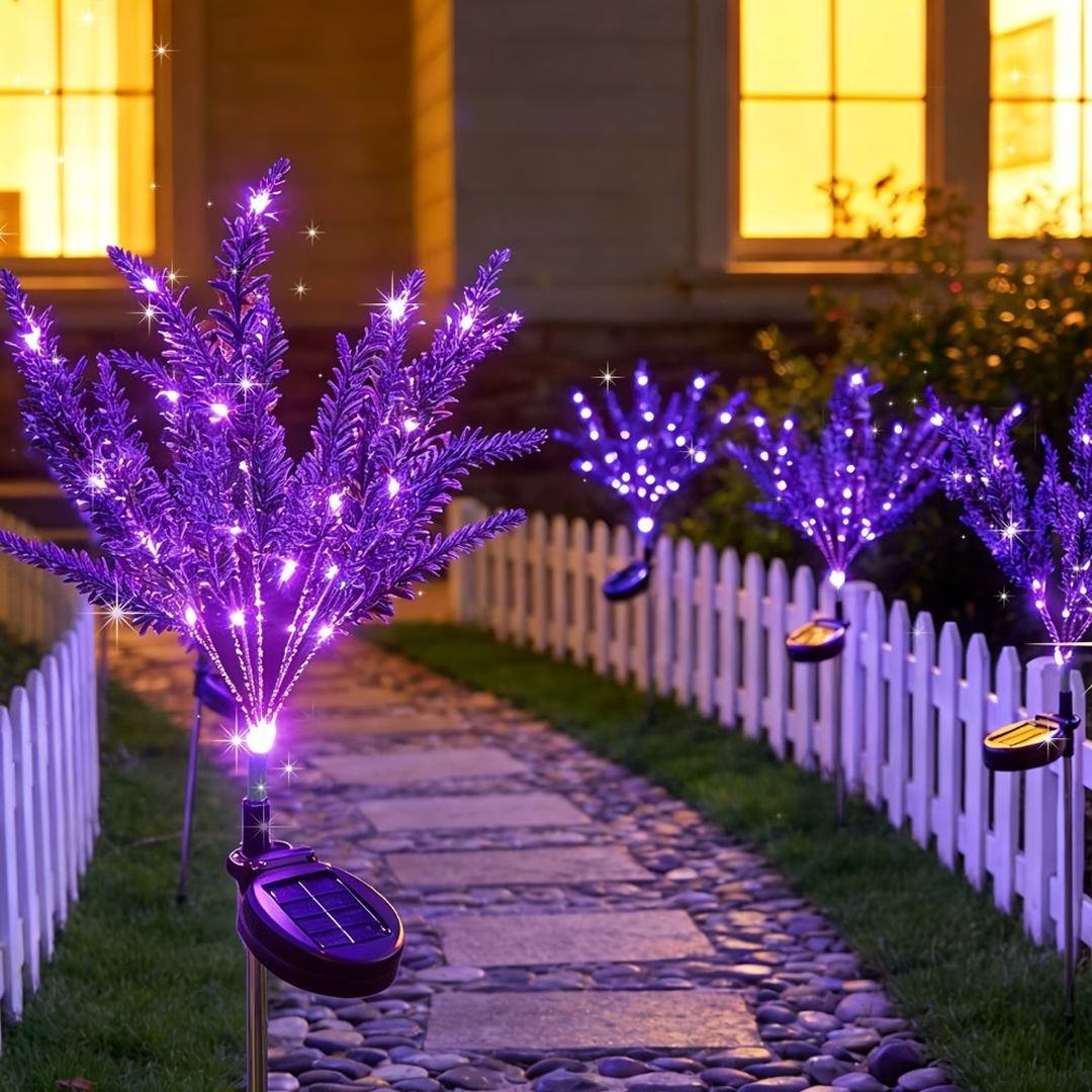 Set 2 x Lampa Solara Decorativa Tip Levantica | 63 cm | LED | IP65 | Senzor Crepuscular | 8-10 Ore Autonomie | Mov