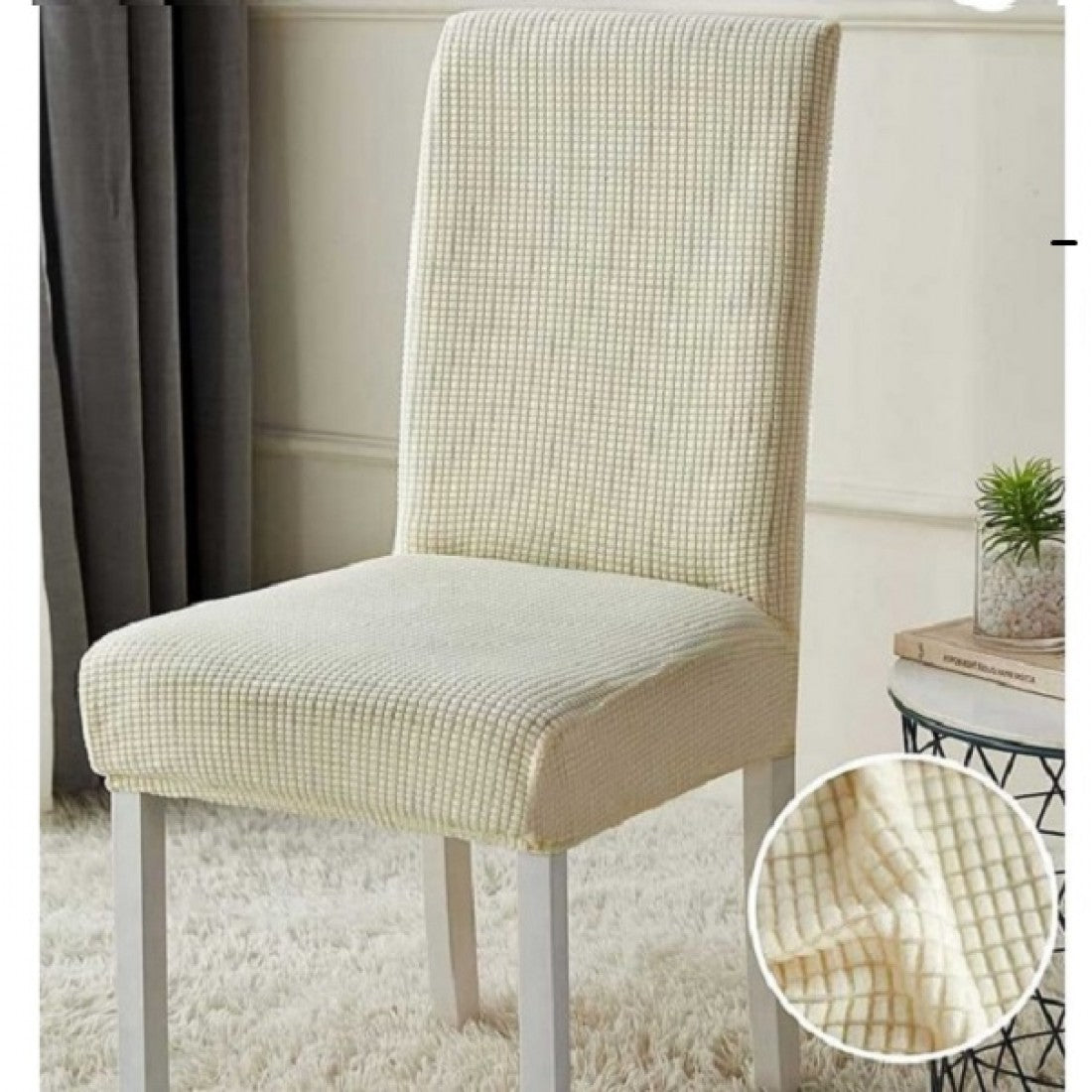 Set 6 Huse Scaune Crem Carla
