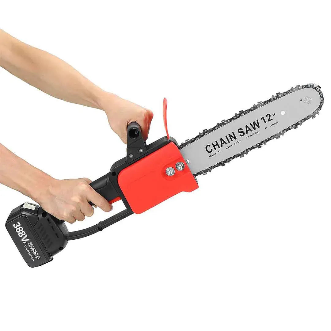 Drujbă cu Lanț 12 Inch, 48V, 2 Acumulatori Lithium, 1200W, 4800RPM