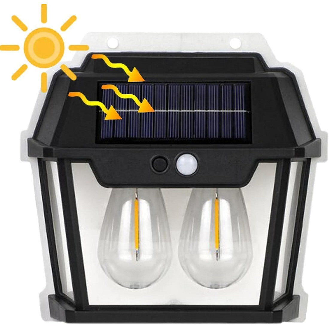 Set 2 Lampi Solare de Perete LED, 28W, cu Senzori