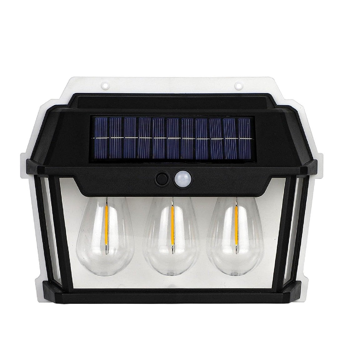 Set 2 Lampi Solare Perete LED 3 Becuri cu Senzori