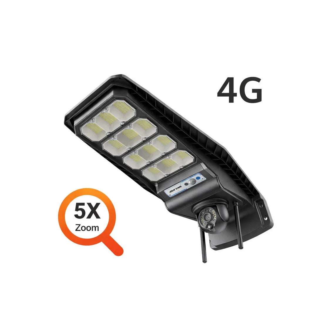 Lampa Solara cu Camera 4G 3MP - 400W Jortan - Baterie 26000mAh, Viziune Nocturna Color, Control Distanta