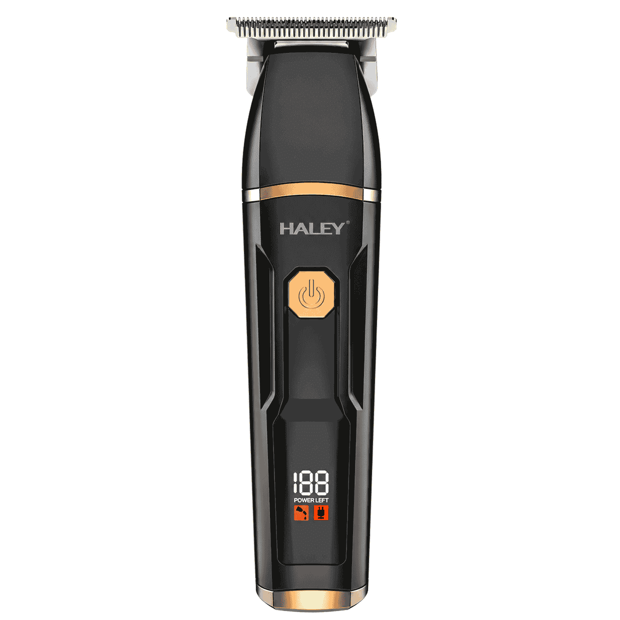 Aparat Profesional De Tuns Și Contur Haley HY-4512, Lamă Din Oțel, Acumulator 1300 mAh, Autonomie 150 Min, Display LED, USB Type-C